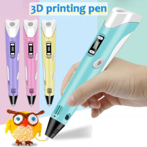 3D Pen Printing Free PLA Filament Pen 3D Ultraslim Stereoscopic Printing Pen For 3D Drawing Pen 3D Printing Printer Art Pen Making Doodle Arts&Crafts Murah Stereoscopic Drawing DIY Printer Arts Pen