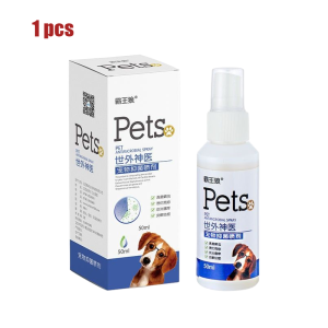 Pet Antimicrobial Spray 50ml Pet Cat Dog Skin Care Pet Skin Itching Skin Tinea Spray Disinfection Sterilization Ubat Kulit Kucing Natural Chinese Herbal 50ml 宠物皮癣抑菌喷剂