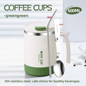 YOULUNMEI | Spoon Cover Stainless Steel Tumbler