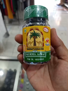 Herbal Habbatussauda Kapsul Bubuk Jinten Hitam Asli Original Cap Kurma Ajwa Isi 120/210 Kapsul