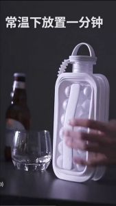 Botol Pembuat Bola Es Portabel 17 Ice Cubes Cetakan Botol Kreatif Ice Hockey Bubble Ice Ball Maker Ketel untuk wiski bir