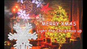 Christmas Tree Topper Lighted with 3 Projected Patterns Christmas Star Tree Topper Built-in LED Rotating Lights 3D Glitter Projector for Party Holiday Xmas Decorations Gifts