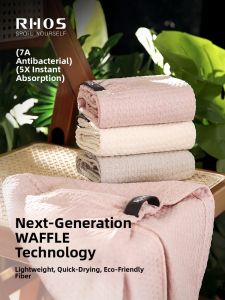 RHOS | Super Absorbent Quick Drying Non-Blow Dry Hair Wrapping Towel