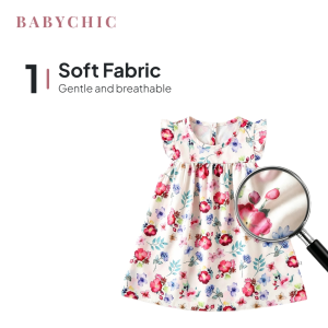 Baju Gaun Budak Perempuan 0-6 Years Baby Girls Floral Dress Cotton Soft Sleeveless Dress