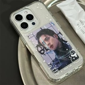 เคสโทรศัพท์ลายการ์ตูนน่ารักประกายกลิตเตอร์รูปตุ๊กตาหิมะ สำหรับ iPhone 17 16 15 14 13 12 11 Pro Max X XR 7 8 Plus MINI Y2K