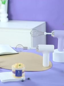 Máy Đánh Trứng Cầm Tay Không Dây Sạc Điện Tạo Bọt Sữa Pha Cà Phê Dụng Cụ Nhà Bếp Thân Thiện Với Môi Trường Làm Bánh Chất Liệu PP