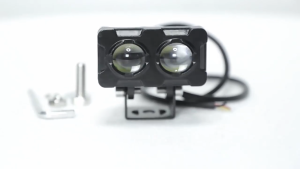 120W Double LED Mini Driving Light for Motorcycle Headlight Fog Lamp 2 Color All Weather MDL