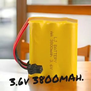 ถ่านรถบังคับ ถ่านชาร์จ 3.6V 3800 mAh NI-MH ปลั๊กแบบ SM พร้อมสายชาร์จ USB น้ำหนัก สำหรับใช้กับรถบังคับ รูปทรง การออกกำลังกาย และอาการปกติความแห่งชาติ