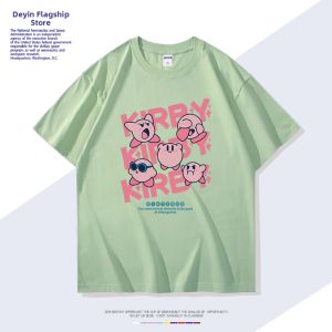 DIEYIN | Anime Crossover Star Kirby Print Loose Fit T-Shirt