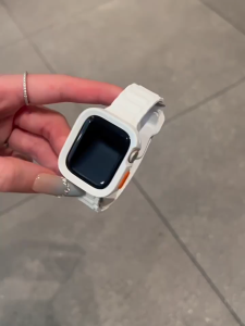 Case+Strap Silicone bracelet correa cover For Apple Watch Ultra 2 49mm 46mm 44mm 40mm 45mm 41mm for iWatch series 10 8 9 7 6 SE 5 4