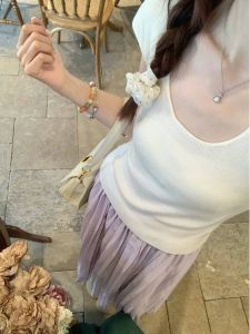 SHUQINGLAI | Unique Beautiful Fitting Knit T-shirt