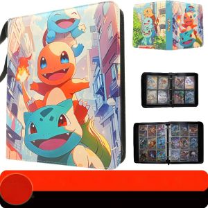 Bandai | PTCG Card Binder Waterproof Pu Leather Zipper Album 9 Pocket 50 Pages 900 Card Slots For Card Collectors Anime Fans