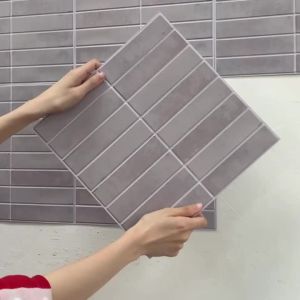 1/10pcs 3D Wall Stickers Self-adhesive 3D Wall Panel Peel and Stick Tiles Backsplash for Kitchen Waterproof Tile Sticker