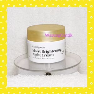 Naavagreen Moist Brightening Night Cream 10 gram by dr Fredi Setyawan Original Skin Care Krim Malam Pencerah Glowing Lightening