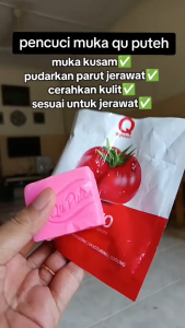 Whitening Soap Quputeh Natural Extract Deep Pore Cleanser 99.9% Oil Control Soap Bar Revitalise Dull Skin Hydrating Moisturizing for Face Body Sensitive Skin Safe