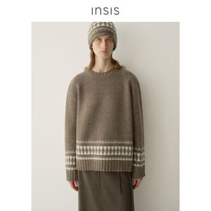 INSIS FEMME | Merino Wool Winter Fair Isle Knit Top