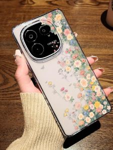 เคสโทรศัพท์มือถือแบบน่ารักสำหรับผู้หญิงในช่วงฤดูร้อน เคสโทรศัพท์มือถือแบบโปร่งใส ลายดอกไม้ ลายการ์ตูน ดีไซน์สร้างสรรค์ ป้องกันได้