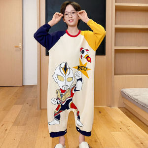 SHAPRA | Cool Weather Long Sleeve One-piece Pajamas Cotton