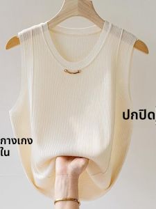 เสื้อกั๊กแขนกุดสไตล์ไทย สำหรับผู้หญิง ฤดูร้อน 2025 ใหม่ เสื้อยืดแขนกุด แฟชั่น ลำลอง สำหรับผู้หญิง วัย 18-24 ปี