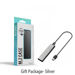 M.2 NVMe SATA SSD Enclosure Reader10Gbps USB C 3.1 Gen2 NVMe External Enclosure Supports M key B&M Key 2230/2242/2260/2280 SSD