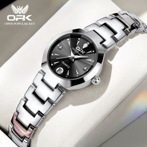 OPK 2025 New Watch For Women Waterproof Original Date Display Stainless Steel Strap Exquisite Small Dial Elegant Quartz Watch