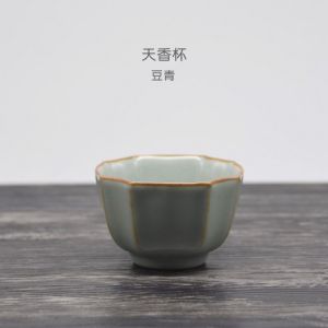 ชามชาแบบมือทำขนาดใหญ่จากอู่เฉิงหยาง เครื่องดื่มชาแบบส่วนบุคคลสำหรับใช้ในบ้าน สไตล์จีนโบราณ ชามชาแบบแยกส่วนสำหรับดื่มชาแบบแยกส่วน