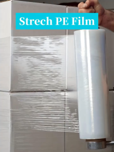 Stretch Film Wrap 20mic x 550mm x 2.4KG Clear/Black Strong Cling Packaging Film