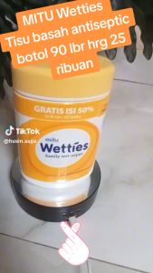 Mitu Wetties Baby Box Tissue Basah isi 90sheet