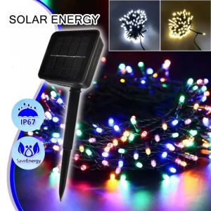 [Buy 1 Get 1 Free] Solar Fairy String Lights 32m 300 LED Outdoor Garden Christmas Party Decor
