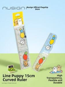 Nusign | Cartoon Transparent Flexible Unbreakable Numbered Ruler 15cm