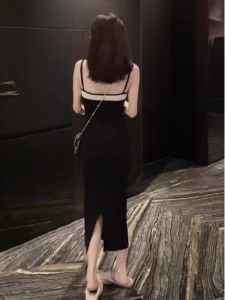 New Design Fashionable Elegance French Slit Dress