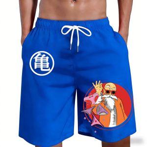 Dragon Ball Master Roshi Kame Symbol Board Shorts Anime Beach Shorts Casual Quick Dry Family Matching Outfits Summer Swim Trunks