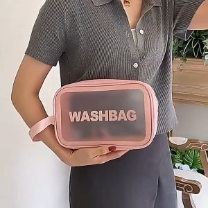 Túi Đựng Mỹ Phẩm Đồ Trang Điểm Đi Du Lịch Luxury Washbag Trong Suốt Chống Thấm Nước Tiện Lợi WB02