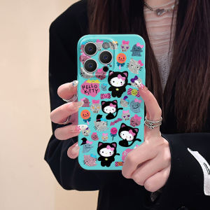 Hellokitty Full Cover Anti-Fall Fun Cat Phone Case for  15 16 pro Max Mini XR 12 8 plus 14 Womens Protective Shell