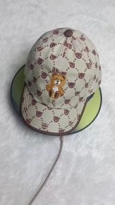 Topi Baseball Anak Laki-Laki Dan Perempuan | Topi Baseball Motif Bear Beruang Lucu | Topi Motif Bear Untuk usia 2-10 Tahun