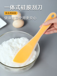 Kitchen Silicone Scraper Integrated Baking Scraper High Temperature Resistant Cake Shovel Cream Soft Scraper Tool For Home