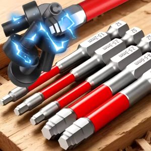 9Pcs Magnetic Pagoda-shaped Hex Driver Bits Set Quick Change Impact Driver Power Drill Bit Anti-slip 1/4" Hex Socket Screwdriver Bit