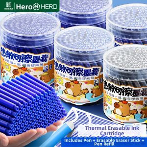 HERO | Erasable Thermal Ink Cartridges for School Kids Writing Practice 3.4mm