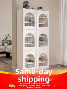 SHOUNADAREN | Multi-level Shoe Storage Rack Easy-fold Plastic
