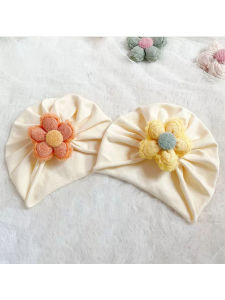 Baby Hat South korea Baby Girl Cute Flower Care Door Sleeve Cap Baby Cotton Baby Hat Year-Old Gift