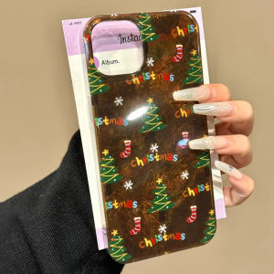 Christmas Xmas Tree Pattern Women Phone Case For iPhone 16 16e 15 14 13 12 Pro Max 7 8 Plus X XS XR SE 2022 2020 Girls TPU Cover