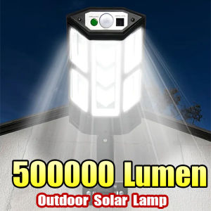 500000LM Solar LED Lights Outdoor Solar Lights Motion Sensor Waterproof Solar Garden Light Street Yard Wall Lamp with 43 LED