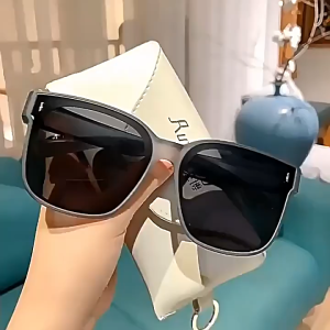 Kacamata hitam polarisasi kotak fashion pria wanita mengemudi melindungi dari sinar matahari