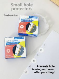 Kede You Hole Punch Reinforcement Stickers Protective Stickers Loose Leaf Ring Repair Dot Stickers Binding Adhesive Labels