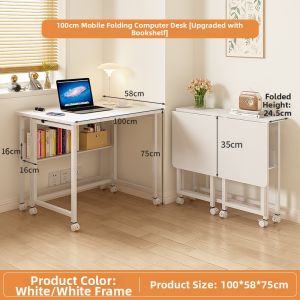 YOUDIANNIU | Foldable Moveable Study Desk