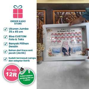 Kado Hadiah Hari Guru Teachers Day Kenang Kenangan Untuk Perempuan Laki-Laki FRAME 3D Jumbo 3D-HB401 3D3