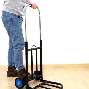 MRTOLL Portable Trolley Foldable Heavy Duty Hand Truck Up Stairs Folding With Rubber Wheels Trolley shopping Cart