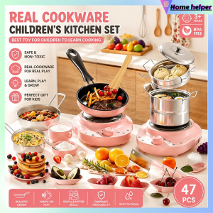 Real Mini Cooking Set For Kids Kitchen Set Toys for Kids Girls Kitchen Toys for Girls..