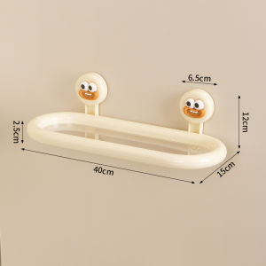 Bathroom Triangle Storage Rack Suction Cup Installation No Drilling Wall Mounted Toilet Washstand Cartoon Corner Organizer