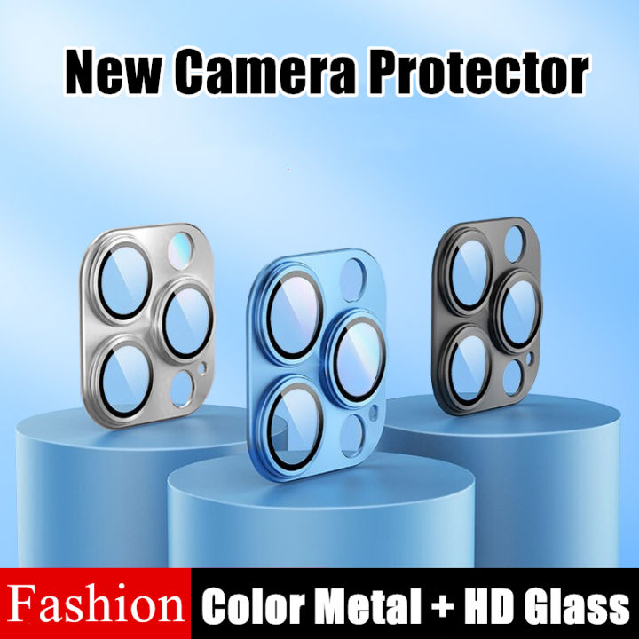 Full Coverage Metal Camera Lens Protective Film For iPhone 15 14 13 Pro Max 11 12 Pro Max 12 13 Mini Plus Luxury HD Glass Camera Lens Protection Film